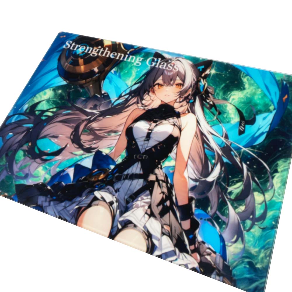 ガラスマウスパッド350×250mm制作事例