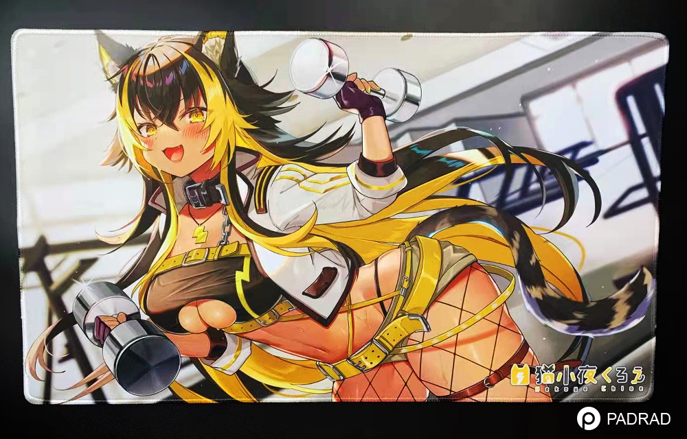 猫小夜くろえ様オリジナルゲーミングマウスパッド制作例